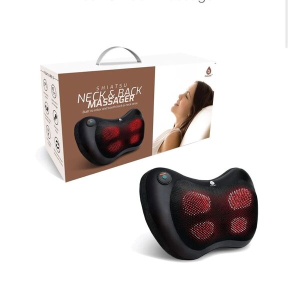 Pursonic Shiatsu Neck & Back Massager in Black, New in Box! - Picture 1 of 12